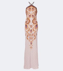Alexandra Miro Alexandra Miro Adeline printed halterneck maxi dress