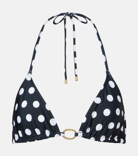 Alexandra Miro Alexandra Miro Alex polka-dot triangle bikini top