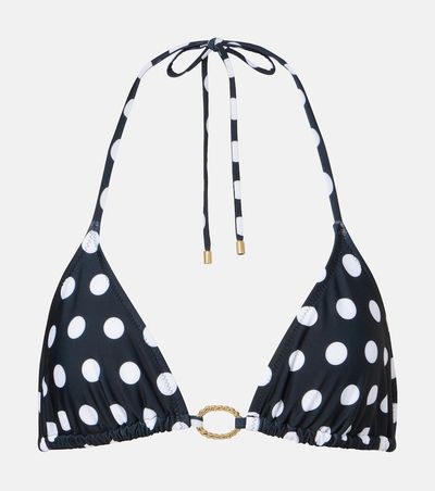 Alexandra Miro Alexandra Miro Alex polka-dot triangle bikini top