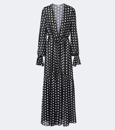 Alexandra Miro Alexandra Miro Clementine polka-dot maxi dress
