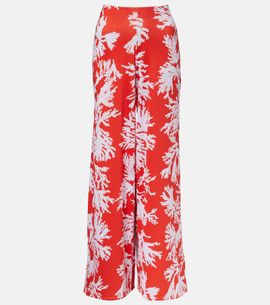 Alexandra Miro Alexandra Miro Cleo printed jersey palazzo pants