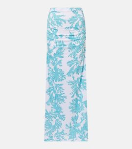 Alexandra Miro Alexandra Miro Gia printed jersey maxi skirt