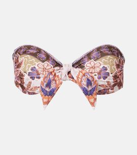 Alexandra Miro Alexandra Miro Savannah printed bandeau bikini top