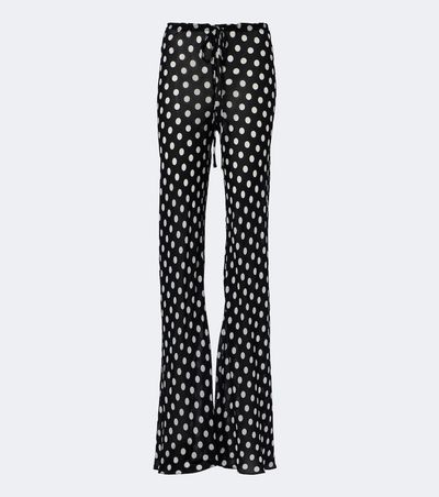 Alexandra Miro Alexandra Miro Scarlett polka-dot flared pants