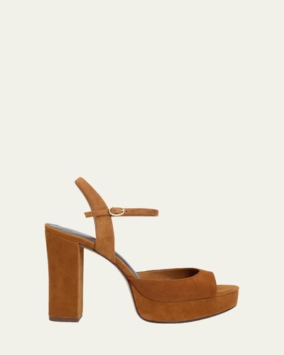 Alexandre Birman 120mm Amy Suede Platform Sandals