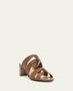 Alexandre Birman 45mm Sabrina Leather Block Heel Slide Sandals - 2