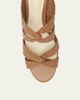 Alexandre Birman 45mm Sabrina Leather Block Heel Slide Sandals - 5