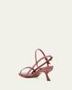 Alexandre Birman 50mm Clarita Caged Croc-Embossed Leather Sandals - 4