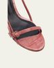 Alexandre Birman 50mm Clarita Caged Croc-Embossed Leather Sandals - 5
