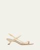 Alexandre Birman 50mm Slim Clarita Croc-Embossed Leather Sandals - 1