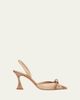 Alexandre Birman 85mm Clarita Mixed Leather Slingback Pumps - 1