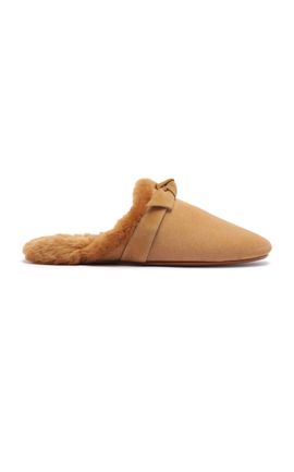 Alexandre Birman Alexandre Birman Clarita Babouche Shearling Mules