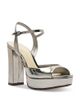 Alexandre Birman Alexandre Birman Women's Amy Mirrored Leather Platform Sandals - 1
