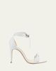 Alexandre Birman Clarita Knotted Leather High-Heel Sandals - 1