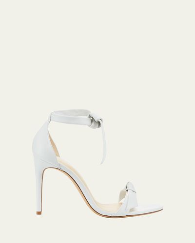 Alexandre Birman Clarita Knotted Leather High-Heel Sandals