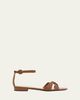 Alexandre Birman Sabrina Braided Leather Flat Sandals - 1