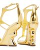 Alexandre Birman Women's Boonie 100MM Leather Wedge-Heel Sandals - 3