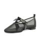 Alexandre Birman Women's Clarita Leather-Trim Mesh Ballet Flats - 5