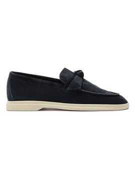 Alexandre Birman Women's Clarita Suede Bow Loafers