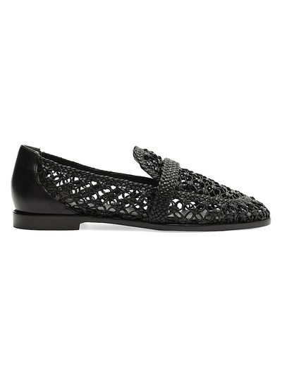 Alexandre Birman Women's Jane Tresse Woven Leather Loafers