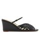 Alexandre Birman Women's Lilian 75MM Woven Leather Wedge Sandals - 10