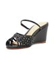 Alexandre Birman Women's Lilian 75MM Woven Leather Wedge Sandals - 6