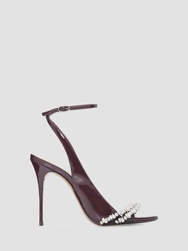 Alexandre Birman Women's Nicole 100MM Embellished Patent Leather Stiletto Sandals