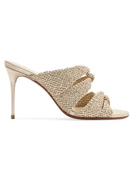 Alexandre Birman Women's Sabrina 85MM Braided Leather Mules