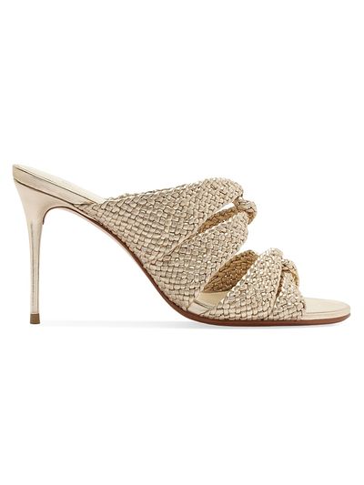Alexandre Birman Women's Sabrina 85MM Braided Leather Mules