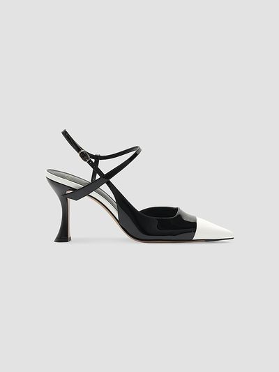 Alexandre Birman Women's Tita 85MM Colorblocked Leather Slingback Pumps