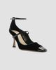 Alexandre Birman Women's Tita Wave 85MM Velvet & Patent Leather Pumps - 2