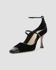 Alexandre Birman Women's Tita Wave 85MM Velvet & Patent Leather Pumps - 7