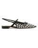Alexandre Birman Women's Tita Zigzag Raffia Slingback Flats - 10