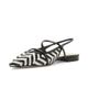 Alexandre Birman Women's Tita Zigzag Raffia Slingback Flats - 6
