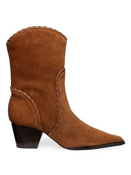 Alexandre Birman Women's Victoria Saddle Suede Boots