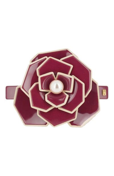 Alexandre de Paris Alexandre de Paris Art deco camelia flower hair acetate barette