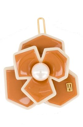 Alexandre de Paris Alexandre de Paris Art deco camelia flower hair acetate side barette