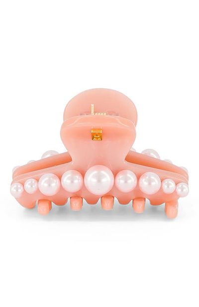 Alexandre de Paris Alexandre de Paris Goncourt small acetate and pearl hair clip