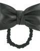 Alexandre de Paris Alexandre de Paris Leather Bow Scrunchie - 1
