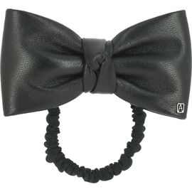 Alexandre de Paris Alexandre de Paris Leather Bow Scrunchie