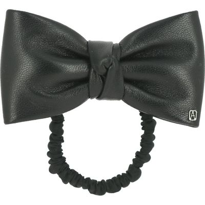 Alexandre de Paris Alexandre de Paris Leather Bow Scrunchie
