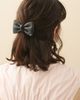 Alexandre de Paris Alexandre de Paris Leather Bow Scrunchie - 2