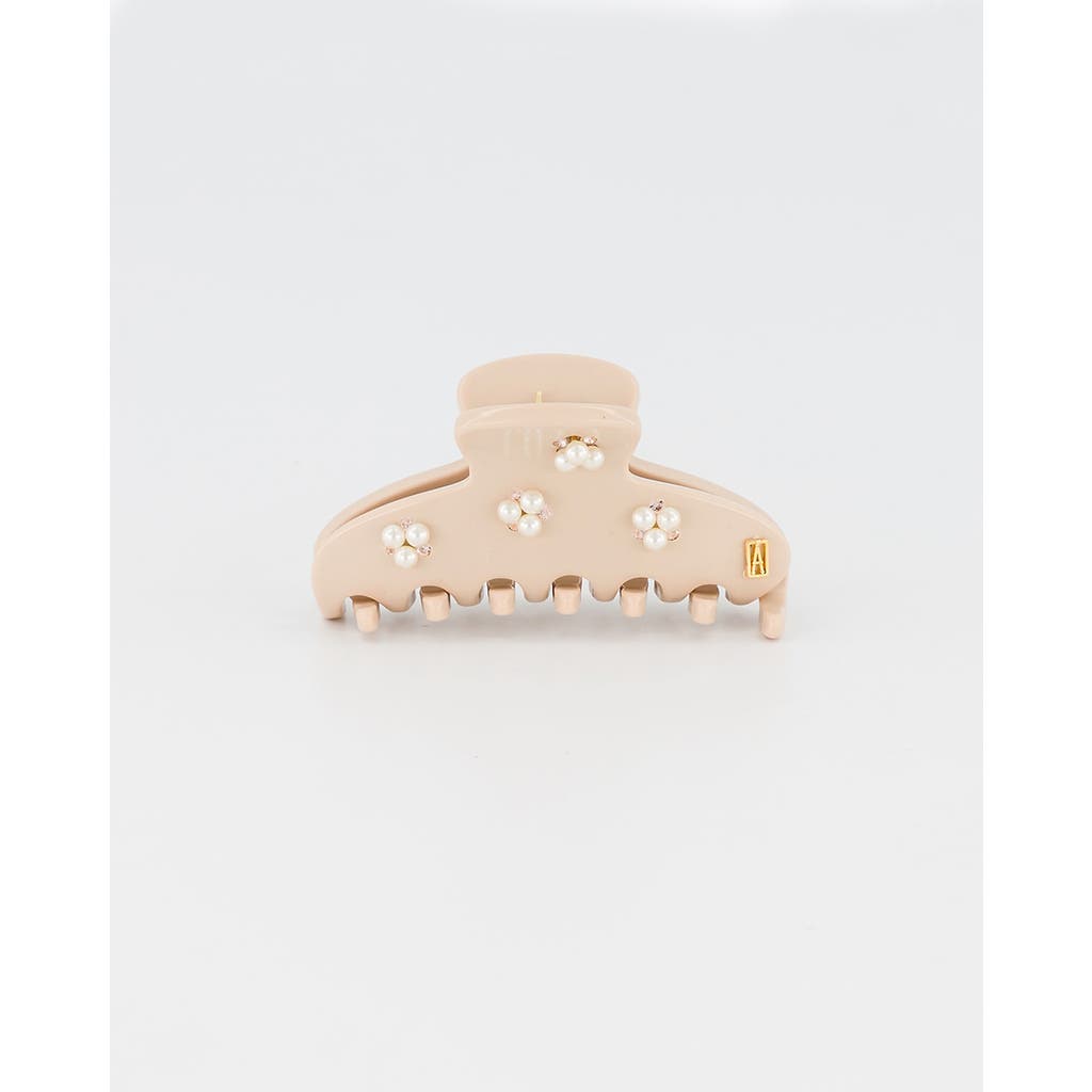 Alexandre de Paris Alexandre de Paris Small Pearls and Crystals Acetate Hair Clip