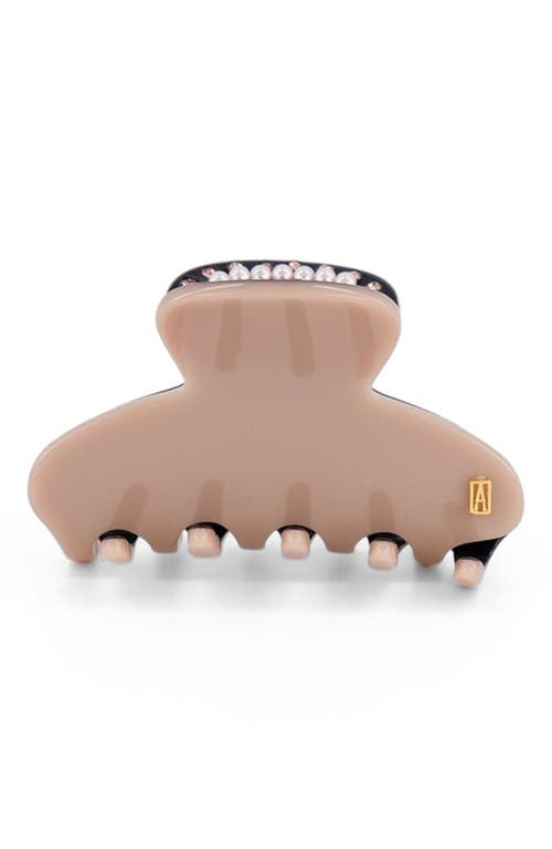 Alexandre de Paris Alexandre de Paris Voltaire pearls and crystals acetate hair clip