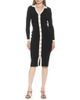 Alexia Admor Alexia Admor Cordelia Knit Long Sleeve Shirtdress - 1