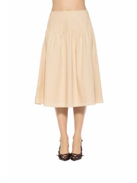 Alexia Admor Alexia Admor Esme Pintuck Waist Full Poplin Skirt
