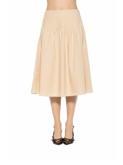 Alexia Admor Alexia Admor Esme Pintuck Waist Full Poplin Skirt
