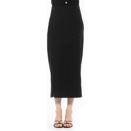 Alexia Admor Alexia Admor ONYX MIDI SKIRT WITH SIDE SLIT