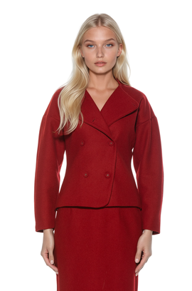 Alexia Admor Alexia Admor Soren Crewneck Rounded Sleeve Blazer