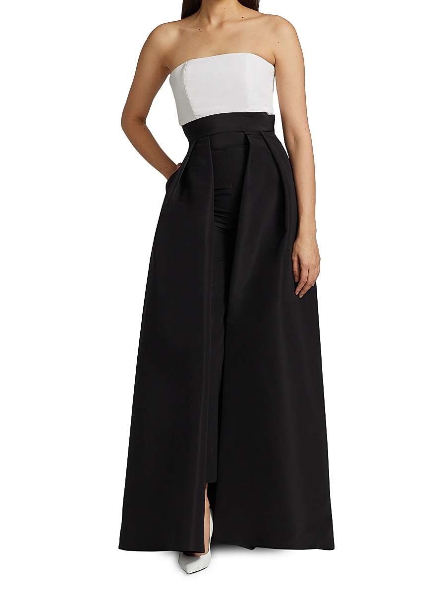 cigarette pants with overskirt How To Style Pants, No Matter Your Aesthetic Embrace the elegance of Viktor Pleated Skirt Over Skirt Pants